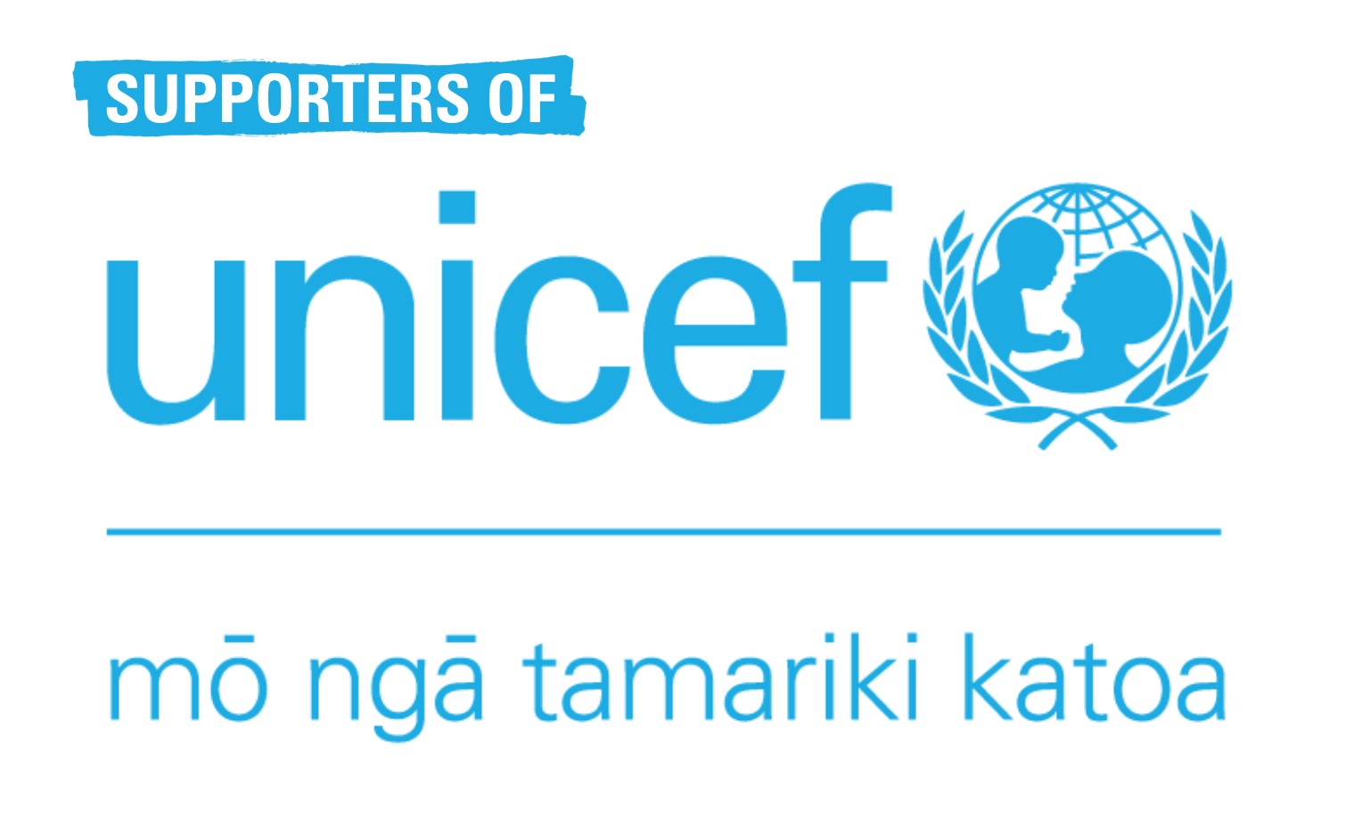 UNICEF Supporters Logo Te Reo 2023
